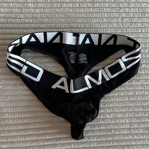 Andrew Christian Black and White Thong